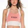 KAPPA CUT OUT PRINTED BAND SPORTS BRA -helmut shop kappa cut out printed band sports bra pink multi 1 1