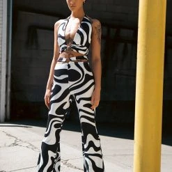 KARMA HALTERNECK RING DETAIL BRALETTE -helmut shop karma halterneck ring detail bralette white black 3 3 c1