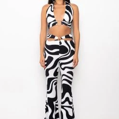 KARMA HALTERNECK RING DETAIL BRALETTE -helmut shop karma halterneck ring detail bralette white black 6 6