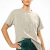 KEEP EM GUESSING RHINESTONE EMBELLISHED TSHIRT