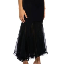 KEEP UP MERMAID FLARE MESH MIDI SKIRT -helmut shop keep up mermaid flare mesh midi skirt black 2 2