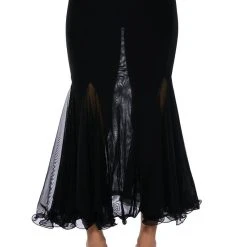 KEEP UP MERMAID FLARE MESH MIDI SKIRT -helmut shop keep up mermaid flare mesh midi skirt black 6 6