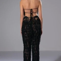 KILLING TIME KNIT TANK AND PANT SET -helmut shop killing time knit tank and pant set black 6 6