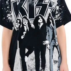 KISS SHORT SLEEVE GRAPHIC BAND TEE -helmut shop kiss short sleeve graphic band tee black multi 8 8