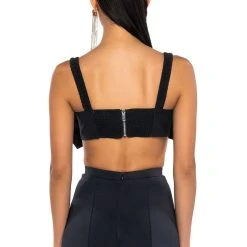 KYLE BOW DETAIL BRALETTE -helmut shop kyle bow detail bralette black 6 6