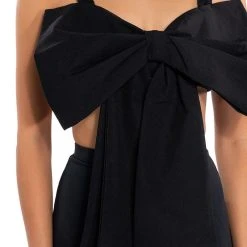 KYLE BOW DETAIL BRALETTE -helmut shop kyle bow detail bralette black 7 7