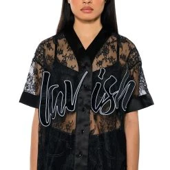 LAVISH FLORAL LACE JERSEY