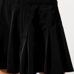 LIBRA MOON HIGH WAISTED PLEATED SHORT -helmut shop libra moon high waisted pleated short black 8 8