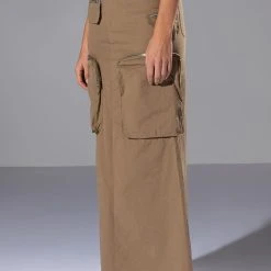 LIMITED VIBE CARGO MAXI SKIRT -helmut shop limited vibe cargo maxi skirt grey 2 2 c1