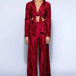 LIMITLESS OVERSIZED SATIN JUMPSUIT -helmut shop limitless oversized satin jumpsuit red 2 2
