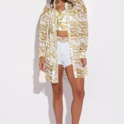 LINK UP SLEEVELESS CROPPED SATIN COWL NECK TANK -helmut shop link up sleeveless cropped satin cowl neck tank white multi 4 4