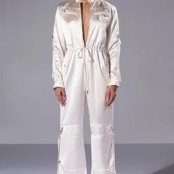 LISTEN UP UTILITY JUMPSUIT -helmut shop listen up utility jumpsuit champagne 2 2