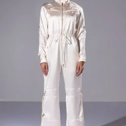 LISTEN UP UTILITY JUMPSUIT -helmut shop listen up utility jumpsuit champagne 4 4