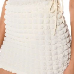 LITTLE MISS ATTITUDE TEXTURED MINI SKIRT 15 LITTLE MISS ATTITUDE TEXTURED MINI SKIRT -helmut shop little miss attitude textured mini skirt ivory 9 9