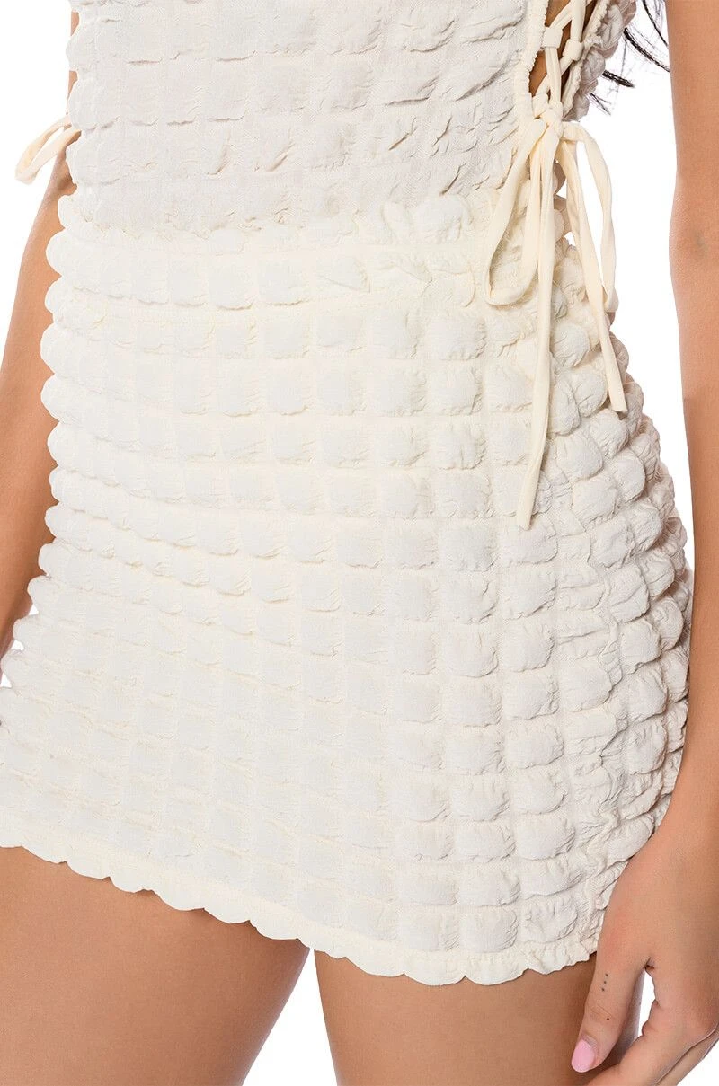 LITTLE MISS ATTITUDE TEXTURED MINI SKIRT 7 LITTLE MISS ATTITUDE TEXTURED MINI SKIRT - Image 5