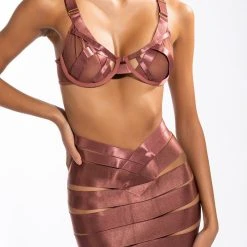 LIVE A LITTLE FASHION BRA -helmut shop live a little fashion bra brown 3 3 c1 c1 c1