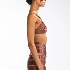 LIVE A LITTLE FASHION BRA -helmut shop live a little fashion bra brown 6 6 c1 c1 c1