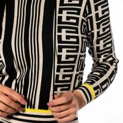 LOCKED IN GRAPHIC PRINT SWEATER HOODIE -helmut shop locked in graphic print sweater hoodie black multi 6 6