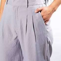 LOGAN WIDE LEG TROUSER IN GREY -helmut shop logan wide leg trouser in grey grey 7 7