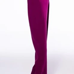 LOGAN WIDE LEG TROUSER -helmut shop logan wide leg trouser dark purple 5 5