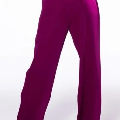 LOGAN WIDE LEG TROUSER -helmut shop logan wide leg trouser dark purple 6 6