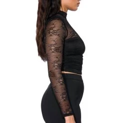 LOOKING FOR LOVE LACE BLOUSE -helmut shop looking for love lace blouse black 6 6