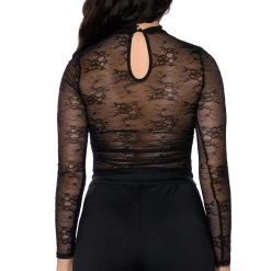 LOOKING FOR LOVE LACE BLOUSE -helmut shop looking for love lace blouse black 7 7