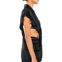 LOVE CRAZY CUT OUT BLOUSE -helmut shop love crazy cut out blouse black 4 4 c1