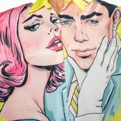 LOVERS LONG BUTTON DOWN BLOUSE -helmut shop lovers long button down blouse yellow multi 8 8