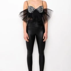 LUCID DREAMS SHINE LEGGINGS -helmut shop lucid dreams shine leggings black 8 8