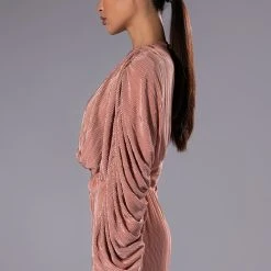 MADE YOU BLUSH CINCHED TOP -helmut shop made you blush cinched top blush 5 5