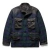 Maharishi HARRIS TWEED M65 WOOL FIELD JACKET 2 Maharishi HARRIS TWEED M65 WOOL FIELD JACKET -helmut shop maharishiM65WOOLFIELDJACKETBLACKWATCHCHECKM4141 1