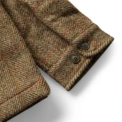 Maharishi WOOL KIMONO OVERSHIRT -helmut shop maharishiWOOLKIMONOOVERSHIRTOLIVECHECKM4142 5