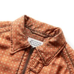 Maison Margiela TIE PRINT SILK JACKET 9 Maison Margiela TIE PRINT SILK JACKET -helmut shop maisonmargielaSPORTSJACKETORANGE50S50AM0586 4