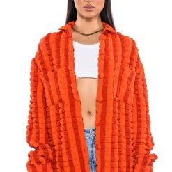 MAJOR THROWBACK POPCORN LONG SLEEVE BUTTON DOWN -helmut shop major throwback popcorn long sleeve button down red 2 2