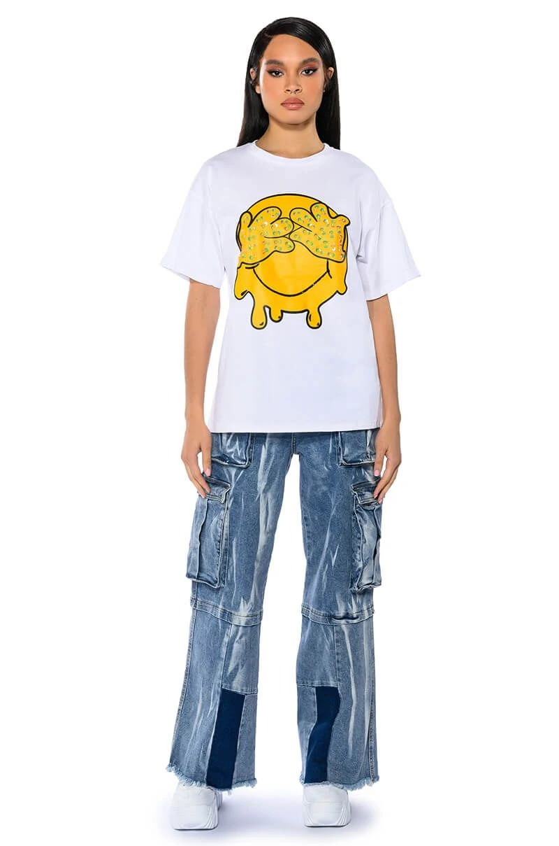 MAKING UP FOR LOST TIME EMBELLISHED OVERSIZE TSHIRT 4 MAKING UP FOR LOST TIME EMBELLISHED OVERSIZE TSHIRT - Image 2