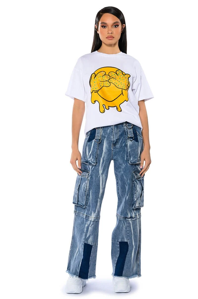 MAKING UP FOR LOST TIME EMBELLISHED OVERSIZE TSHIRT 5 MAKING UP FOR LOST TIME EMBELLISHED OVERSIZE TSHIRT - Image 3