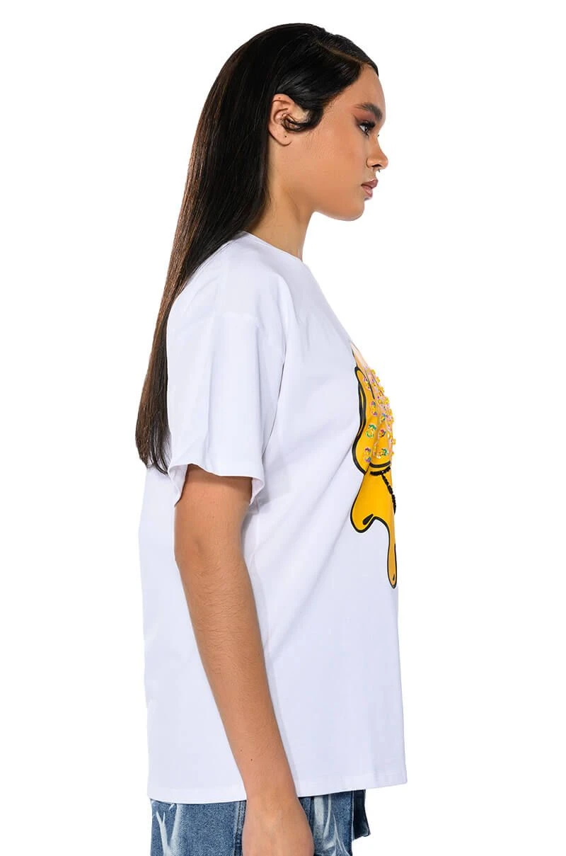 MAKING UP FOR LOST TIME EMBELLISHED OVERSIZE TSHIRT 6 MAKING UP FOR LOST TIME EMBELLISHED OVERSIZE TSHIRT - Image 4