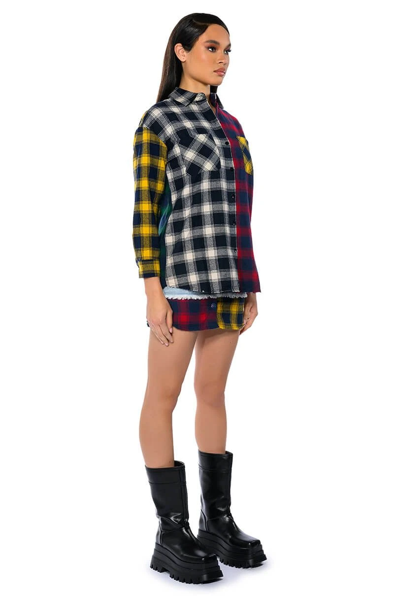 MARIANNA MULTI COLORED PLAID SHIRT - Image 5