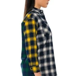 MARIANNA MULTI COLORED PLAID SHIRT -helmut shop marianna multi colored plaid shirt red multi 6 6 c1