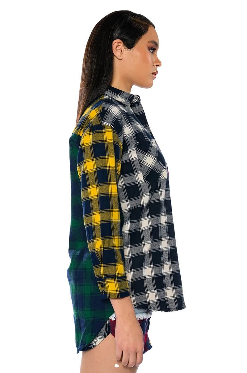 MARIANNA MULTI COLORED PLAID SHIRT - Image 6