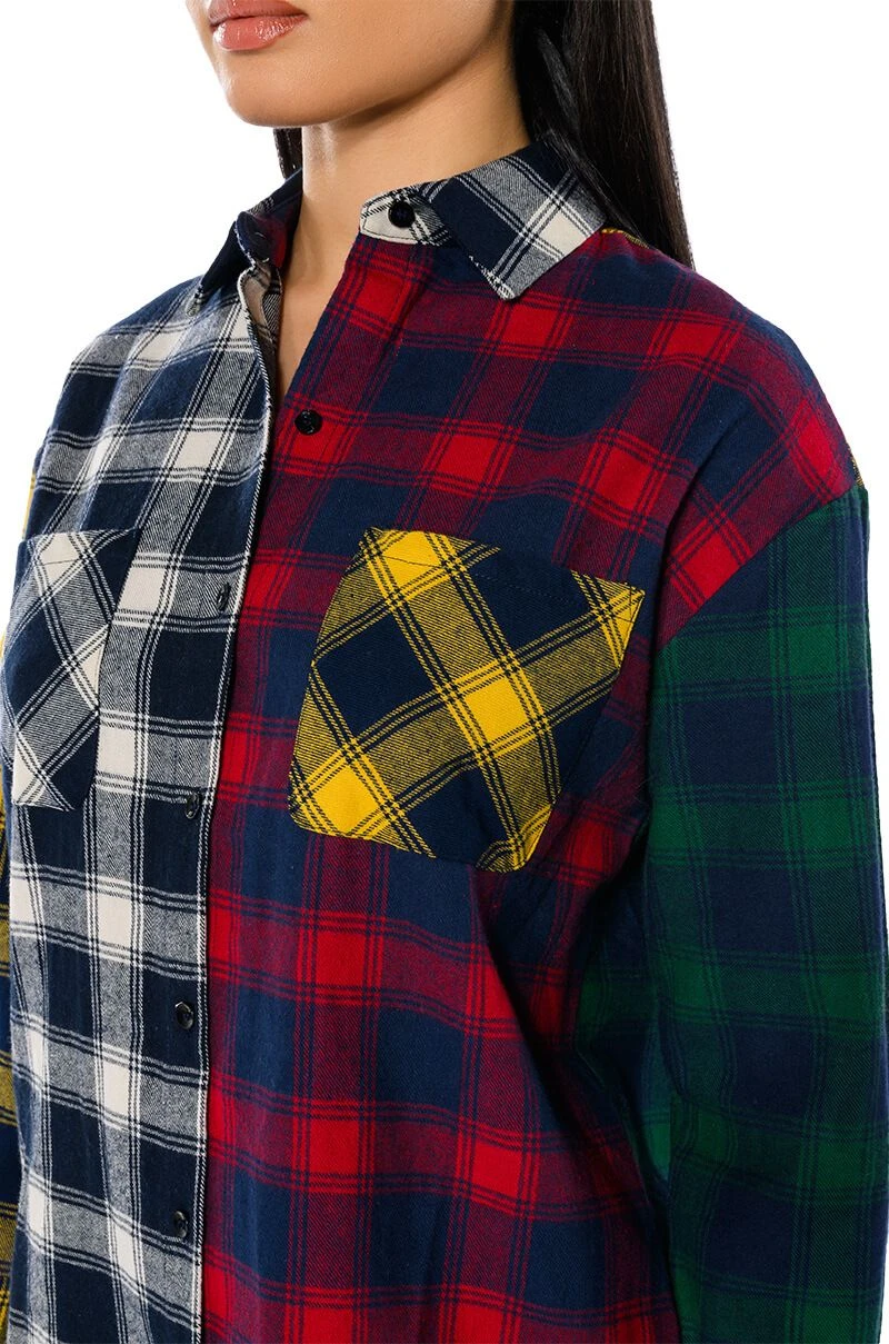MARIANNA MULTI COLORED PLAID SHIRT - Image 8