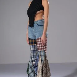 MARITZIA KNIT GEO HEM SLEEVELESS HOODED TOP -helmut shop maritzia knit geo hem sleeveless hooded top black 6 6