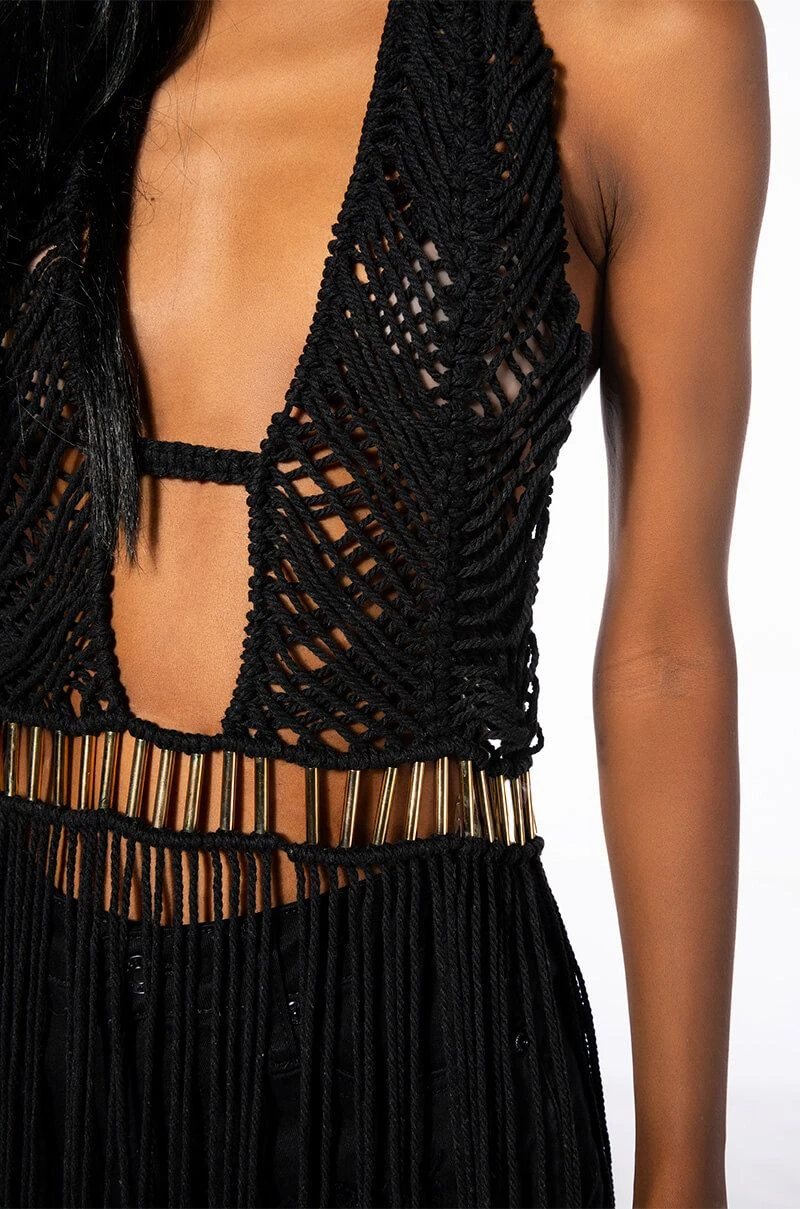 MARLEY ULTRA LONG CROCHET FRINGE BLOUSE 7 MARLEY ULTRA LONG CROCHET FRINGE BLOUSE - Image 5