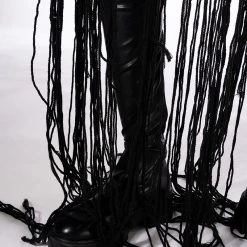 MARLEY ULTRA LONG CROCHET FRINGE BLOUSE 13 MARLEY ULTRA LONG CROCHET FRINGE BLOUSE -helmut shop marley ultra long crochet fringe blouse black 6 6