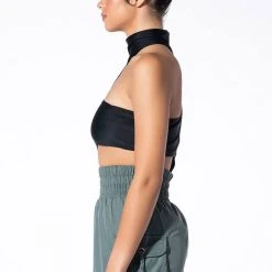 MIA BANDEAU DETAIL MOCK NECK BODYSUIT -helmut shop mia bandeau detail mock neck bodysuit black 9 9