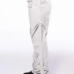 MIA CARGO PANT WITH TIES -helmut shop mia cargo pant with ties light grey 6 6
