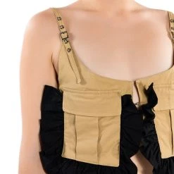 MIA UTILITY BRALETTE -helmut shop mia utility bralette beige multi 7 7