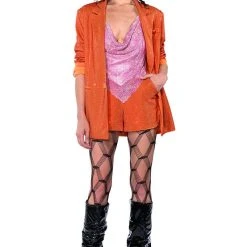 MIAMI ON THE LINE EXCEPTIONAL CHAINMAIL TOP -helmut shop miami on the line exceptional chainmail top light pink 10 10