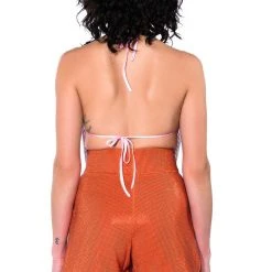 MIAMI ON THE LINE EXCEPTIONAL CHAINMAIL TOP -helmut shop miami on the line exceptional chainmail top light pink 13 13